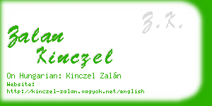 zalan kinczel business card