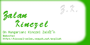 zalan kinczel business card